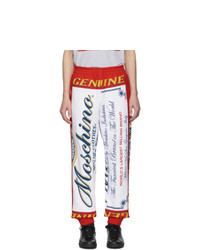 Мужские разноцветные спортивные штаны с принтом от Moschino