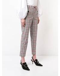 Разноцветные узкие брюки в клетку от Veronica Beard