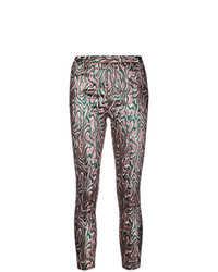 Разноцветные узкие брюки с принтом от Isabel Marant Etoile