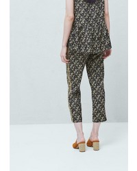 Разноцветные узкие брюки от Mango