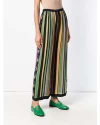 Разноцветные широкие брюки в вертикальную полоску от A.N.G.E.L.O. Vintage Cult