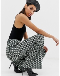 Разноцветные широкие брюки с геометрическим рисунком от Missguided