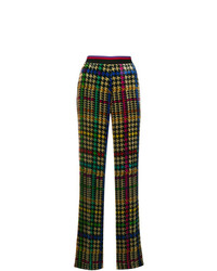 Разноцветные широкие брюки с принтом от Etro