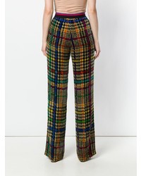 Разноцветные широкие брюки с принтом от Etro