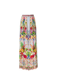 Разноцветные широкие брюки с цветочным принтом от Camilla
