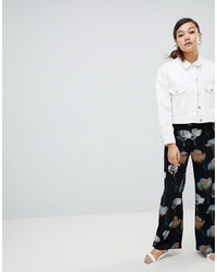 Разноцветные широкие брюки с цветочным принтом от Weekday