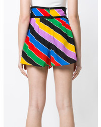Женские разноцветные шорты в горизонтальную полоску от Philosophy di Lorenzo Serafini