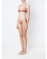 Разноцветный бикини-топ с принтом от BRIGITTE