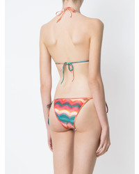 Разноцветный бикини-топ с принтом от BRIGITTE