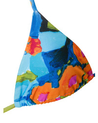 Разноцветный бикини-топ с принтом от Mara Hoffman