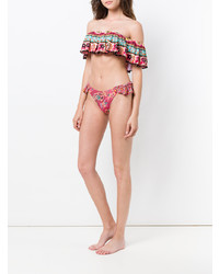 Разноцветный бикини-топ с рюшами от Anjuna