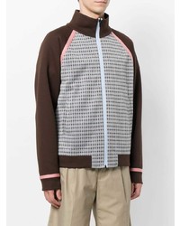 Мужской разноцветный бомбер с принтом от Fendi