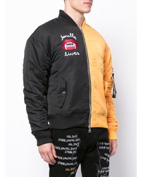 Мужской разноцветный бомбер от Haculla