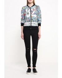 Женский разноцветный бомбер от Aurora Firenze