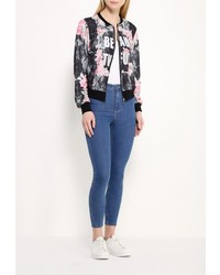 Женский разноцветный бомбер от Aurora Firenze