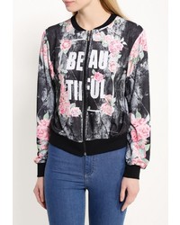 Женский разноцветный бомбер от Aurora Firenze