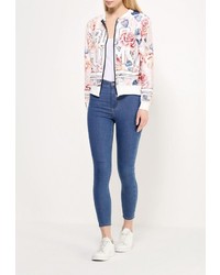 Женский разноцветный бомбер от Aurora Firenze