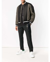 Мужской разноцветный бомбер от Les Hommes