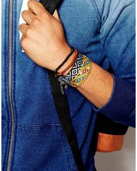 Мужской разноцветный браслет от Asos