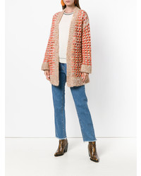 Женский разноцветный вязаный открытый кардиган от Missoni