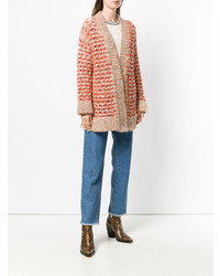 Женский разноцветный вязаный открытый кардиган от Missoni