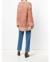 Женский разноцветный вязаный открытый кардиган от Missoni