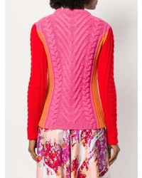 Женский разноцветный вязаный свитер от Emilio Pucci