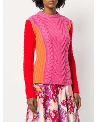 Женский разноцветный вязаный свитер от Emilio Pucci