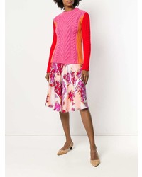 Женский разноцветный вязаный свитер от Emilio Pucci