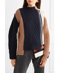 Женский разноцветный вязаный свитер от Sacai