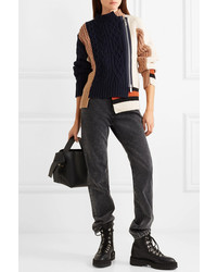 Женский разноцветный вязаный свитер от Sacai