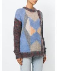 Женский разноцветный вязаный свитер от Chloé