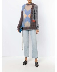 Женский разноцветный вязаный свитер от Chloé