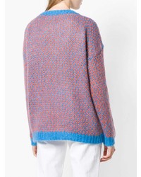 Женский разноцветный вязаный свитер от Roberto Collina