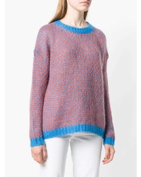 Женский разноцветный вязаный свитер от Roberto Collina