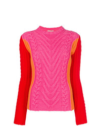 Женский разноцветный вязаный свитер от Emilio Pucci