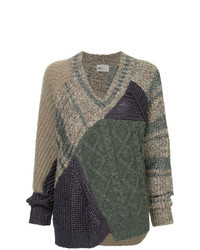 Женский разноцветный вязаный свитер от Kolor