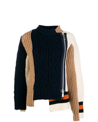 Женский разноцветный вязаный свитер от Sacai
