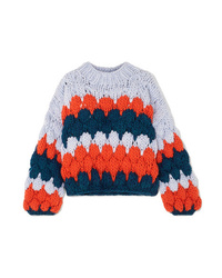 Женский разноцветный вязаный свитер от The Knitter