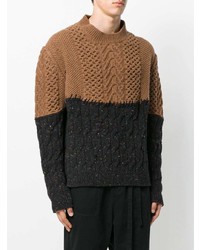 Мужской разноцветный вязаный свитер от Damir Doma