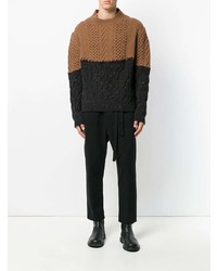 Мужской разноцветный вязаный свитер от Damir Doma