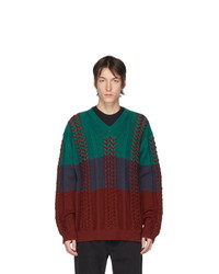 Мужской разноцветный вязаный свитер от Y/Project