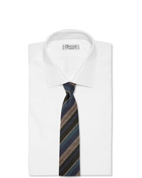 Мужской разноцветный галстук в горизонтальную полоску от Brioni