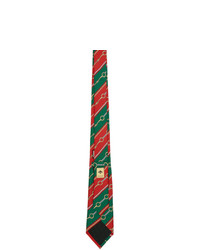 Мужской разноцветный галстук в горизонтальную полоску от Gucci