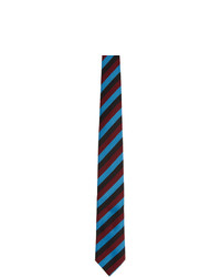 Мужской разноцветный галстук в горизонтальную полоску от Prada