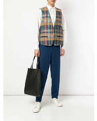 Разноцветный жилет в клетку от TOMORROWLAND