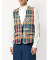 Разноцветный жилет в клетку от TOMORROWLAND