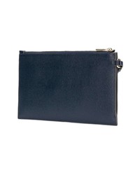 Разноцветный кожаный клатч с принтом от Furla