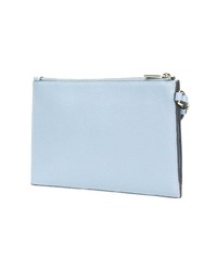 Разноцветный кожаный клатч с принтом от Furla