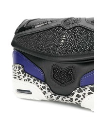 Разноцветный кожаный клатч с принтом от Alexander Wang